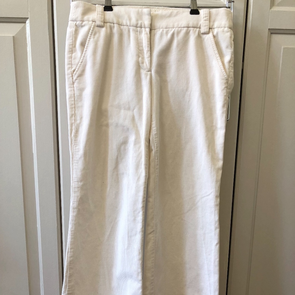BUNDLE DISCOUNT J. Crew winter white cord trousers